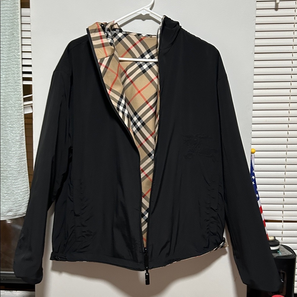 Black Jacket With Plaid Lining - image 2